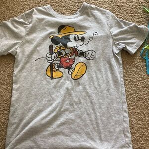 Boys Gray Disney Mickey Mouse Hiking Explorer Tshirt
